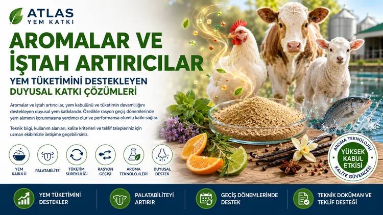 Aromalar ve İştah Artırıcılar yem katkı maddesi