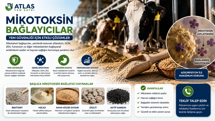 Mikotoksin Bağlayıcılar yem katkı maddesi
