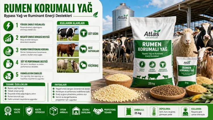 Rumen Korumalı Yağ bypass yağ yem katkısı