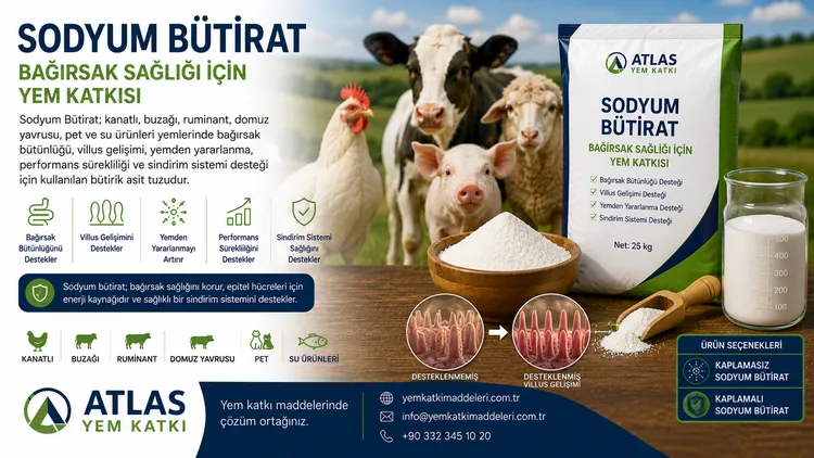 Sodyum Bütirat bağırsak sağlığı yem katkısı